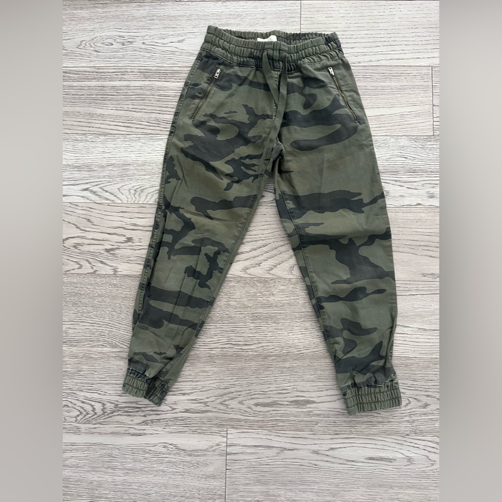 TNA Kids Green Camouflage Joggers